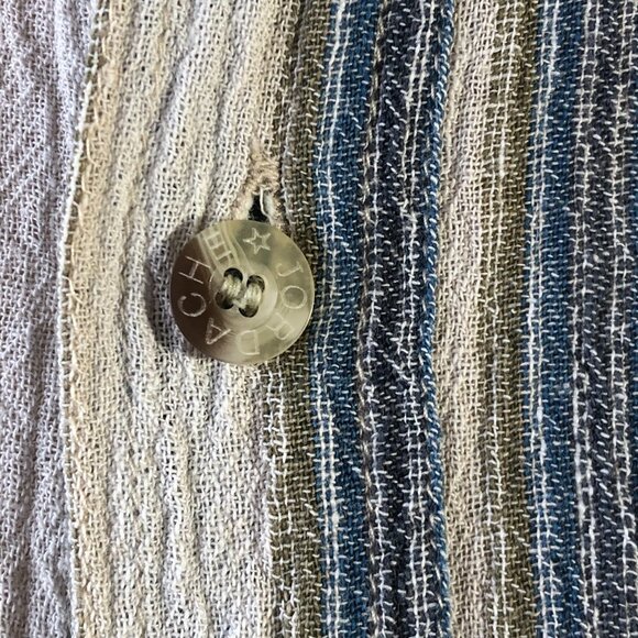 Vintage Jordache minimalist 100% cotton striped button up shirt - Picture 9 of 16
